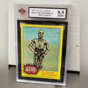 1977 Star Wars #153 The Fantastic Droid C3PO KSA 8.5 FRESHLY GRADED NOT PSA